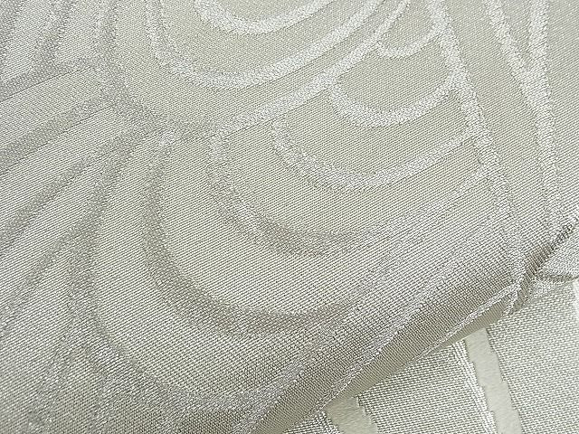 平和屋着物■六通柄袋帯 唐織 扇面流し 銀糸 逸品 n-ct0036