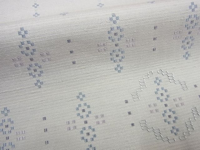平和屋本店●超希少 本場琉球 読谷山花織 訪問着 紬地 松田洋子作 証紙付き 逸品3s5260