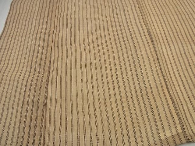 平和屋本店＊極上 夏物 芭蕉布 青山みとも 縞 手積み芭蕉糸100% 逸品3s5259