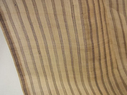 平和屋本店＊極上 夏物 芭蕉布 青山みとも 縞 手積み芭蕉糸100% 逸品3s5259