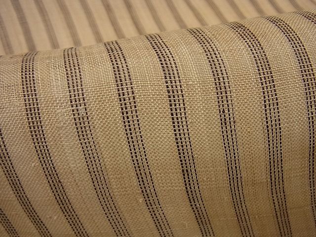 平和屋本店＊極上 夏物 芭蕉布 青山みとも 縞 手積み芭蕉糸100% 逸品3s5259