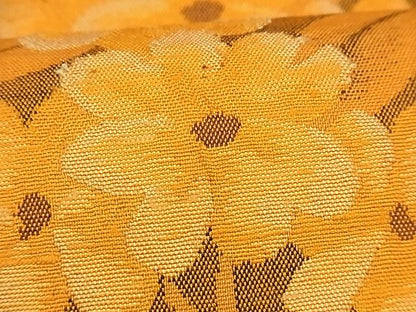 平和屋着物■六通柄袋帯 紬地 草花文 逸品 ng3420