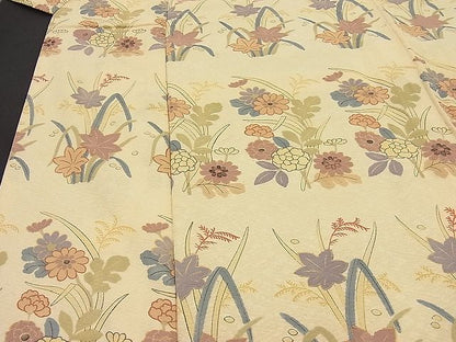 平和屋着物■付下げ　菊牡丹文　金彩　逸品　n-ip1910