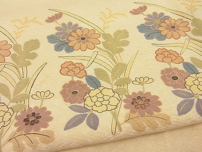 平和屋着物■付下げ　菊牡丹文　金彩　逸品　n-ip1910