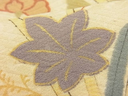 平和屋着物■付下げ　菊牡丹文　金彩　逸品　n-ip1910