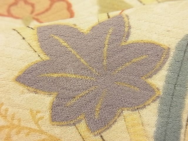 平和屋着物■付下げ　菊牡丹文　金彩　逸品　n-ip1910