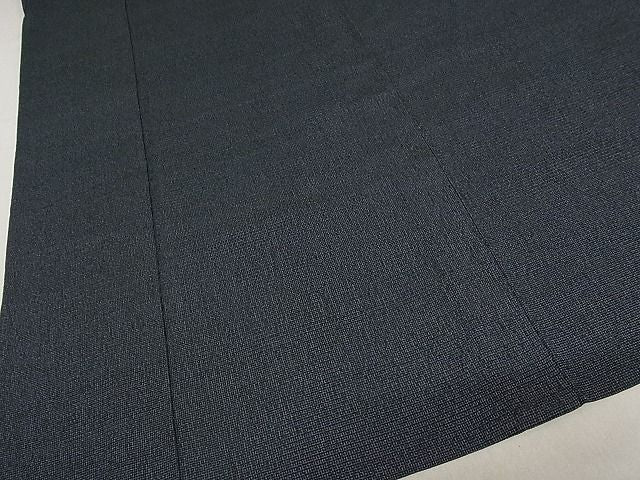 平和屋本店■極上　白鷹お召　単衣　蚊絣　着丈159.5cm　裄丈66cm　正絹　逸品　4kk4009