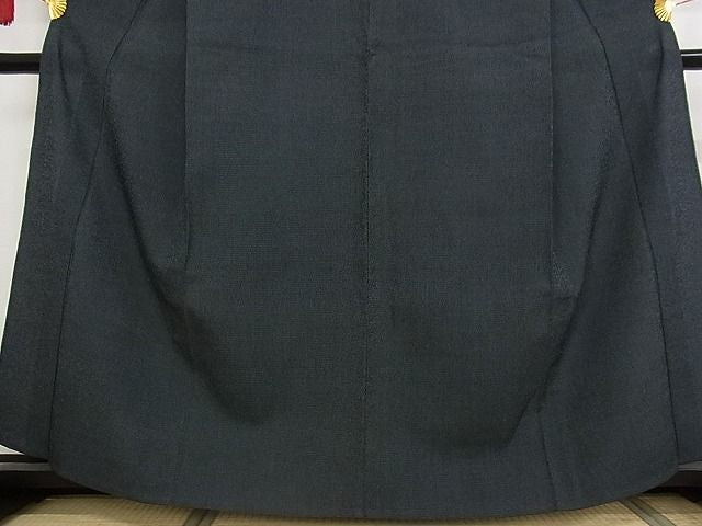 平和屋本店■極上　白鷹お召　単衣　蚊絣　着丈159.5cm　裄丈66cm　正絹　逸品　4kk4009