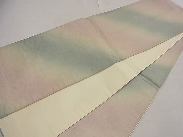 平和屋着物■全通柄袋帯　霞文　銀糸　逸品　n-ea0616