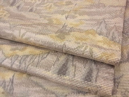 平和屋着物■上質なお召　重ね山風景文　逸品　n-sa3517