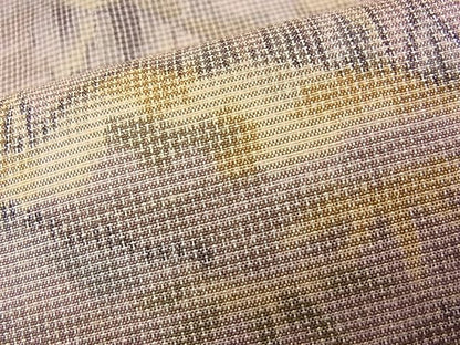 平和屋着物■上質なお召　重ね山風景文　逸品　n-sa3517