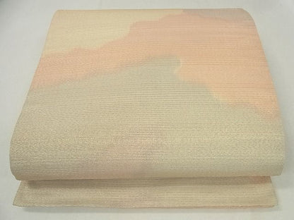平和屋着物■全通柄袋帯 霞文 金糸 逸品 jm2529