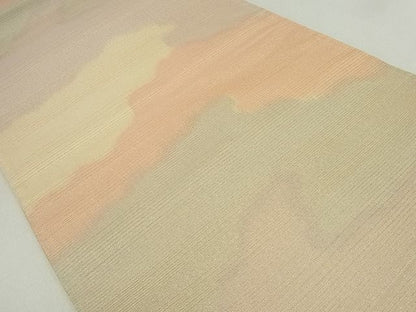 平和屋着物■全通柄袋帯 霞文 金糸 逸品 jm2529