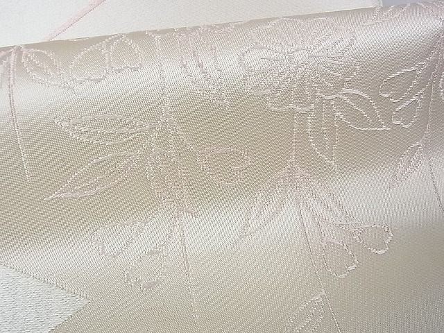 平和屋着物■六通柄袋帯 綾織錦 枝垂れ桜文 逸品 ud2634