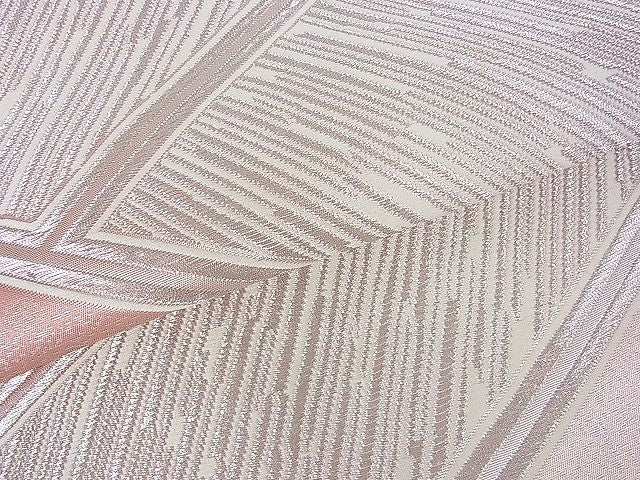 平和屋着物■六通柄袋帯 唐織 檜垣文 銀糸 逸品 ud2691