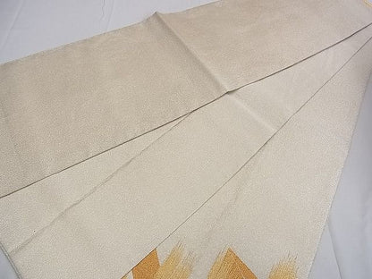 平和屋着物■綴れ 太鼓柄袋帯 霞文 金銀糸 逸品 ud2860