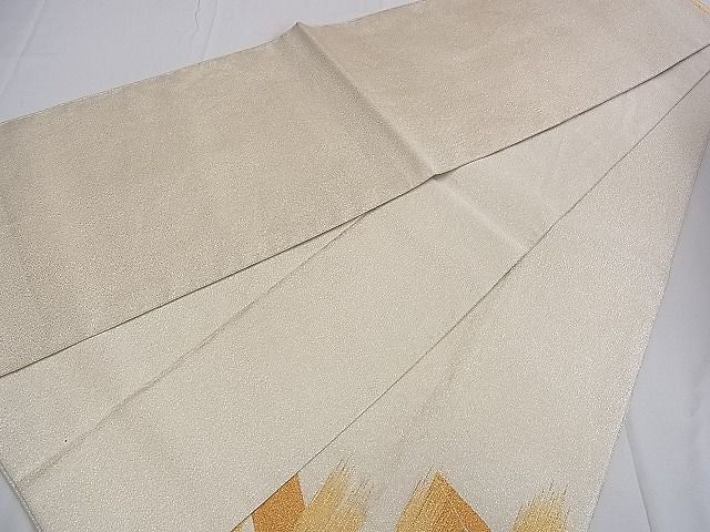 平和屋着物■綴れ 太鼓柄袋帯 霞文 金銀糸 逸品 ud2860