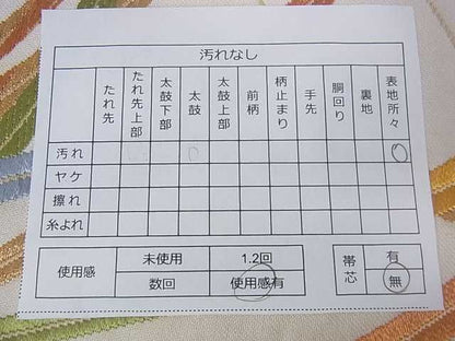 平和屋着物■六通柄袋帯 唐織 芝文 金糸 逸品 ar5809