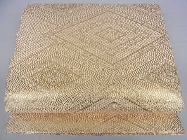 平和屋着物■佐賀錦 六通柄袋帯 重ね山菱文 金糸 逸品 ar5828