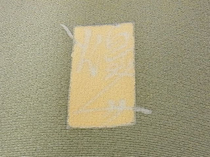 平和屋本店■極上　本加賀友禅作家　由水煌人　訪問着　草花文　さが美扱い　利休茶　着丈169.5cm　裄丈68cm　正絹　4kk4142