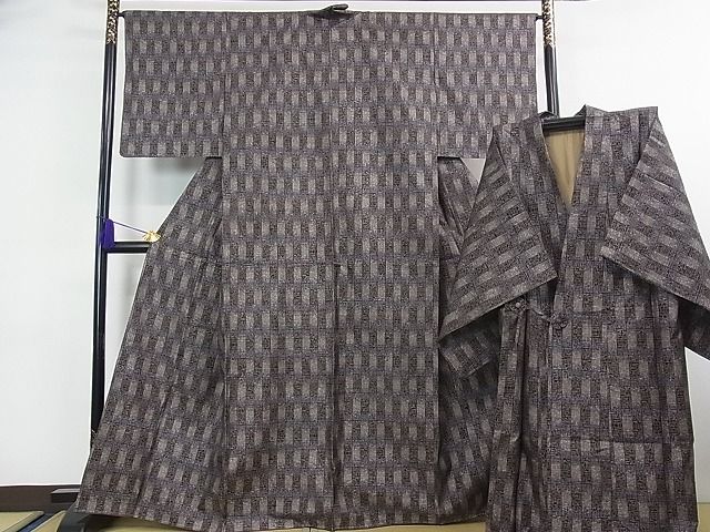 平和屋本店∞極上 伝統工芸士 永長洋一 本場大島紬・道中着セット 十八算 12マルキ 泥染 古典の文字 永長織物 証紙付き 逸品 未使用 kh1788