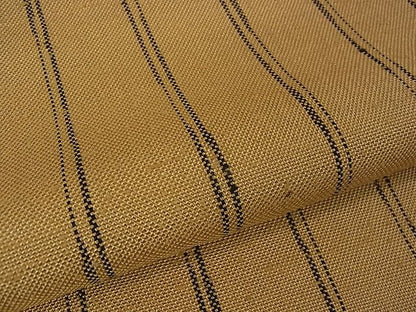 平和屋本店■極上　伊兵衛織　工芸手織　単衣　縞　たとう紙付き　逸品　未使用　3kh1796