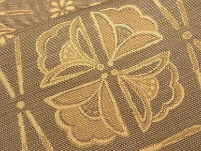 平和屋着物■六通柄袋帯 吉祥花文 逸品 n-qw0494