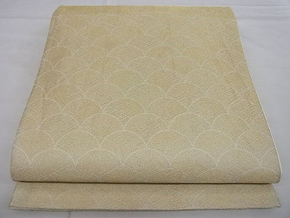 平和屋着物■六通柄袋帯 青海波 金糸 逸品 n-qw0523