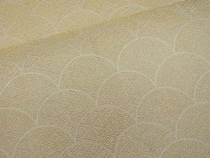 平和屋着物■六通柄袋帯 青海波 金糸 逸品 n-qw0523