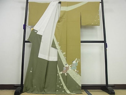平和屋本店■極上 二代目・由水十久 本加賀友禅 訪問着 真楽 逸品3s5410