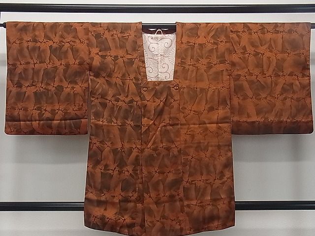 平和屋着物■道行コート　吉祥亀甲文　逸品　dy7109