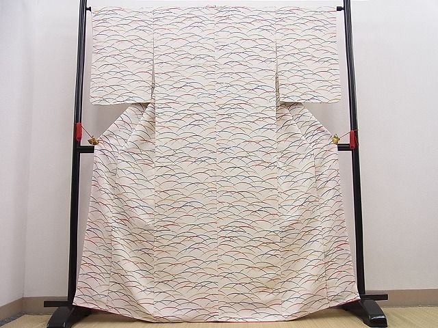 平和屋着物■付下げ　芝草文　逸品　n-pk4299