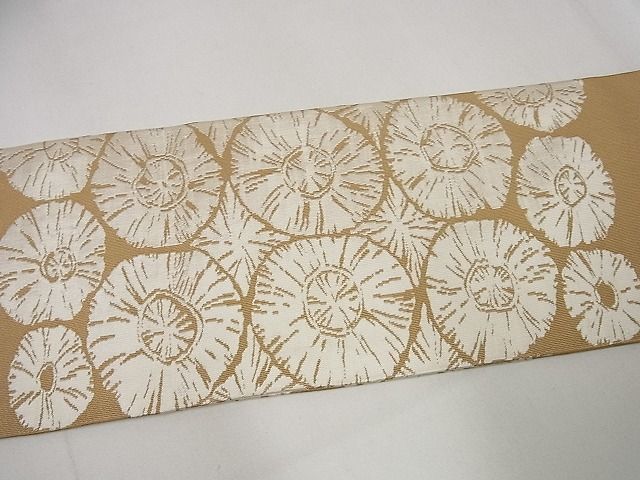 平和屋本店●極上 洛風林 工芸帯地 九寸名古屋帯 八木生次作 舞花文 たとう紙付き 逸品 未使用3s5572