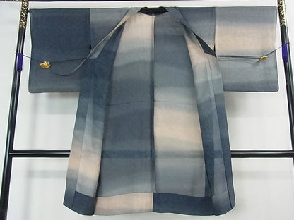 平和屋本店■極上　羽織　スリーシーズン　春夏秋　塵除け　名物裂紋紗　暈し染め　逸品　3kh1912
