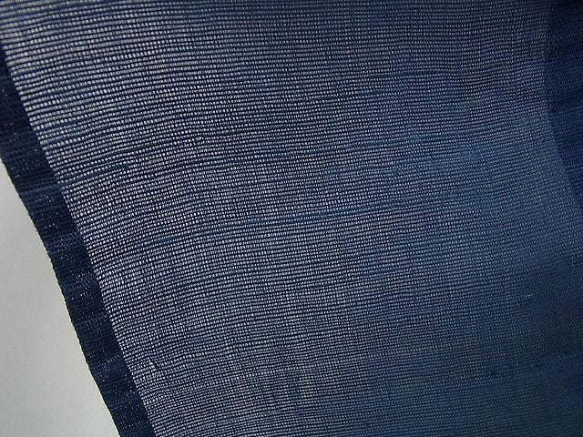 平和屋本店＊希少 夏物 男性 人間国宝 千葉あやの 重要無形文化財 正藍染 麻 たとう紙付き 逸品3s5637