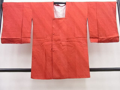 平和屋着物■道行コート　斜線地紋　暈し染め　逸品　n-pk4394