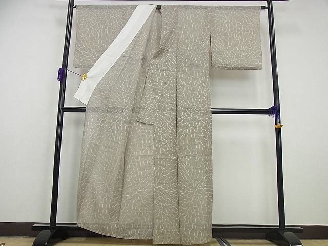 平和屋本店＊超希少 夏物 品川恭子 絽紬 網目文 逸品3s5383