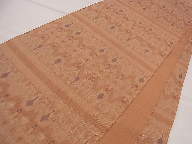 平和屋着物■全通柄袋帯 横段花文 逸品 eg0859