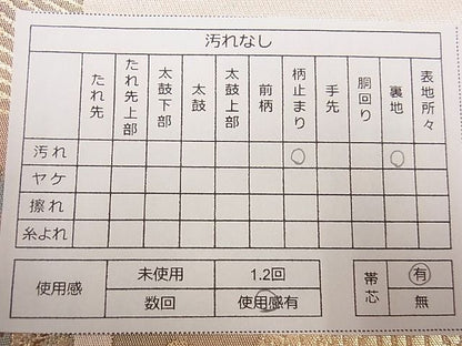 平和屋着物■六通柄袋帯 短冊花鳥文 金糸 逸品 eg0895