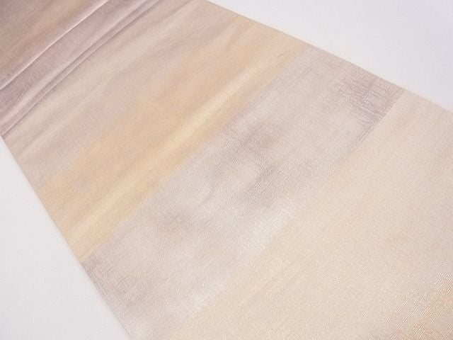平和屋着物■六通柄袋帯 横段文 金糸 逸品 eg0970