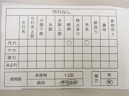 平和屋着物■幸美織物謹製 太鼓柄袋帯 手描き 菊花丸文 黒地 金銀彩 逸品 n-wu0667