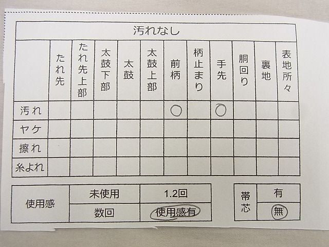 平和屋着物■幸美織物謹製 太鼓柄袋帯 手描き 菊花丸文 黒地 金銀彩 逸品 n-wu0667