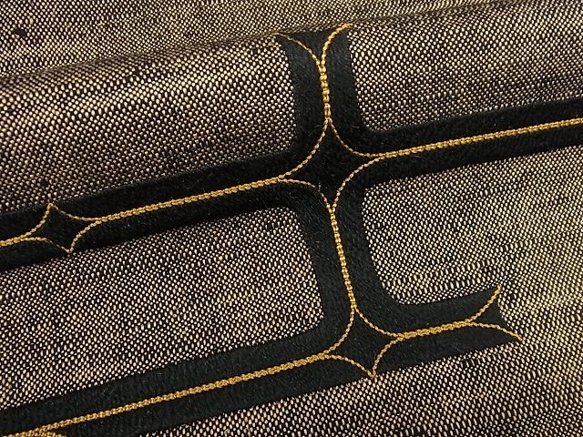 期間限定セール30％off●希少　銀座こうげい　九寸名古屋帯　アイヌ柄　紬地　たとう紙付き　逸品3s5656