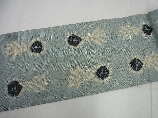 平和屋本店＊希少 夏物 染色家 片野元彦 銀座こうげい 九寸名古屋帯 麻 たとう紙付き 逸品3s5665