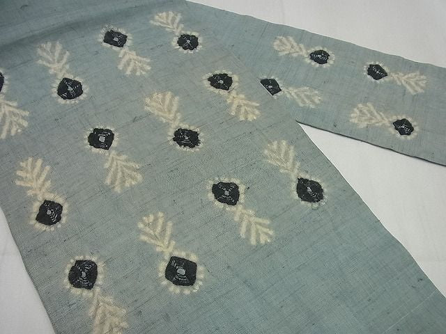 平和屋本店＊希少 夏物 染色家 片野元彦 銀座こうげい 九寸名古屋帯 麻 たとう紙付き 逸品3s5665