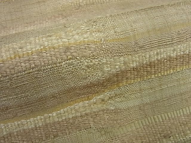 期間限定セール30％off●超希少　大島郁　銀座こうげい　ロートン織　開き名古屋帯　横段文　たとう紙付き　逸品3s5670