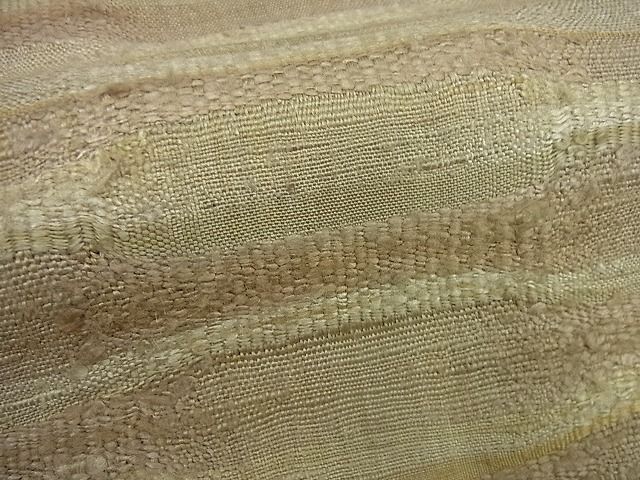 期間限定セール30％off●超希少　大島郁　銀座こうげい　ロートン織　開き名古屋帯　横段文　たとう紙付き　逸品3s5670