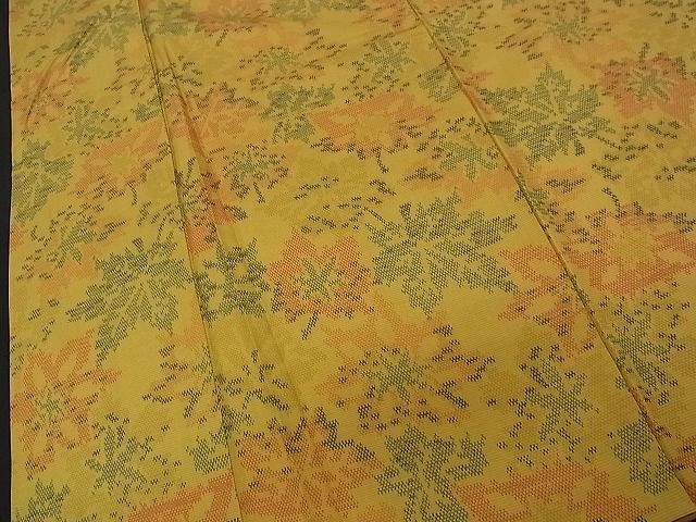 平和屋着物■上質な紬　舞葉文　逸品　kb3172