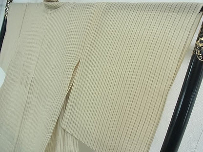 平和屋本店■極上　夏物　本塩沢　夏塩沢　縞　星野謹製　証紙付き　逸品　DZAA1936kh4