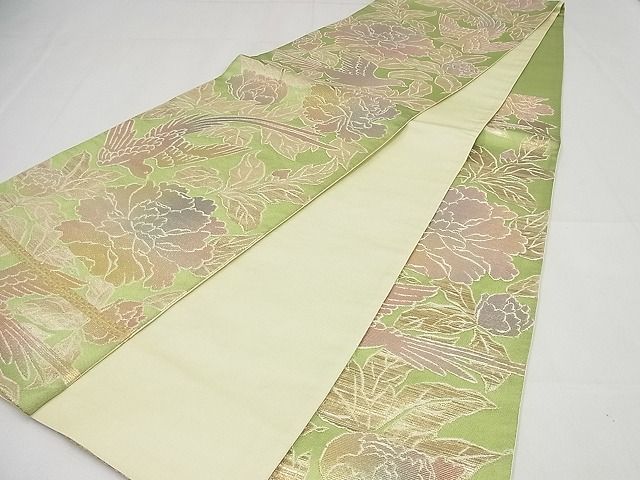 平和屋本店●極上 龍村美術織物 たつむら 六通柄袋帯 花鳥苑錦 逸品4s116